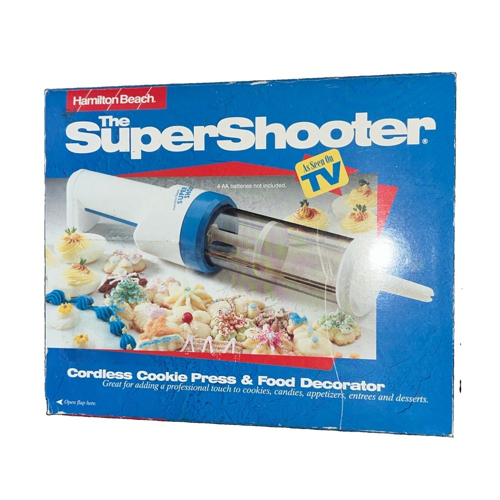 Hamilton Beach The Super Shooter Cordless Cookie Press And Food Decorator- White